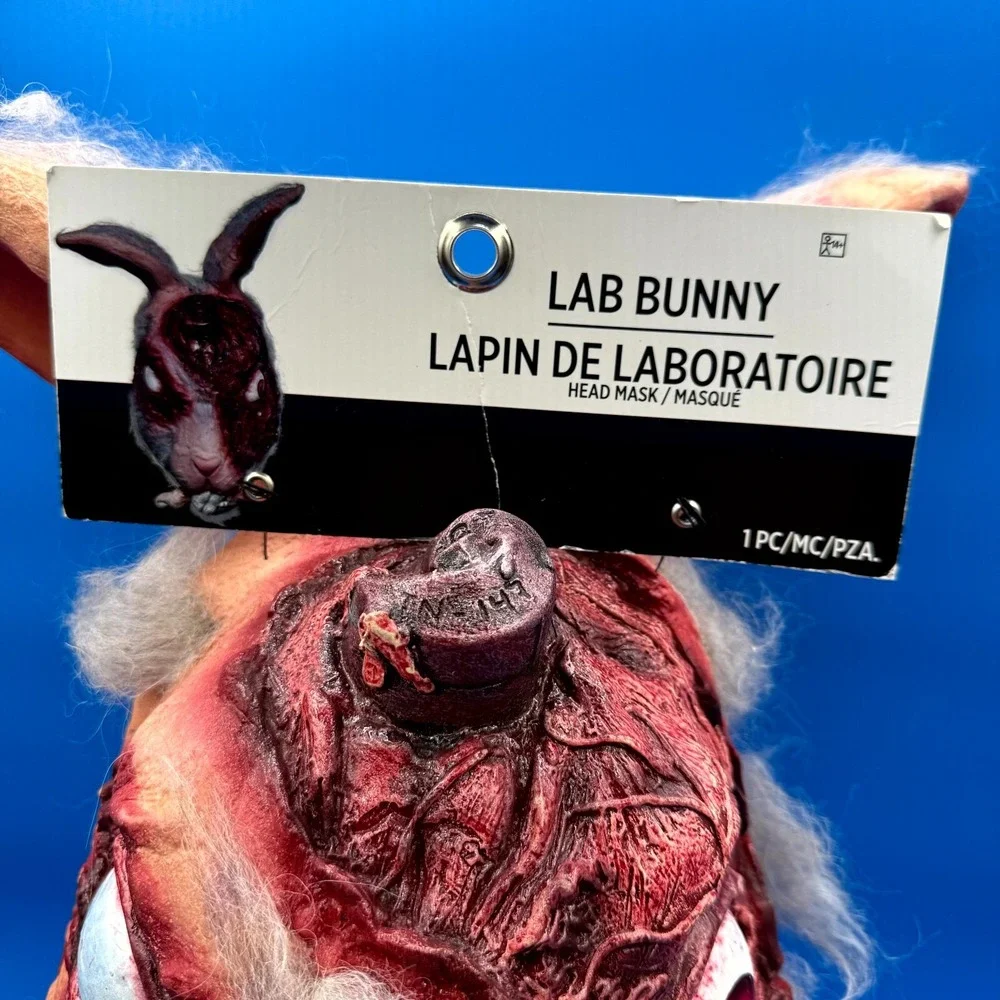 Lab Bunny Unisex Adult Red Tan Nightmare Makers Line Ghoulish Mask For Halloween